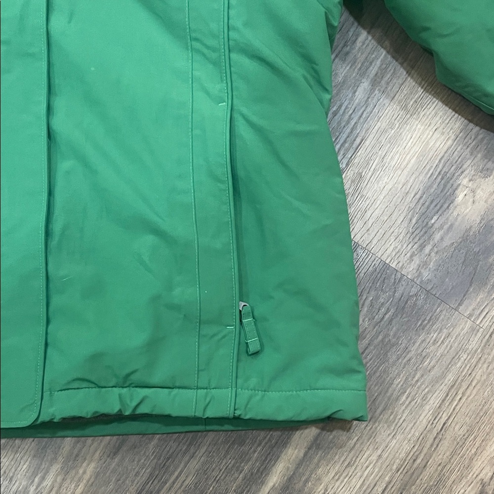 Lands' End Forest Green Hooded Coat - Picture 3 of 7